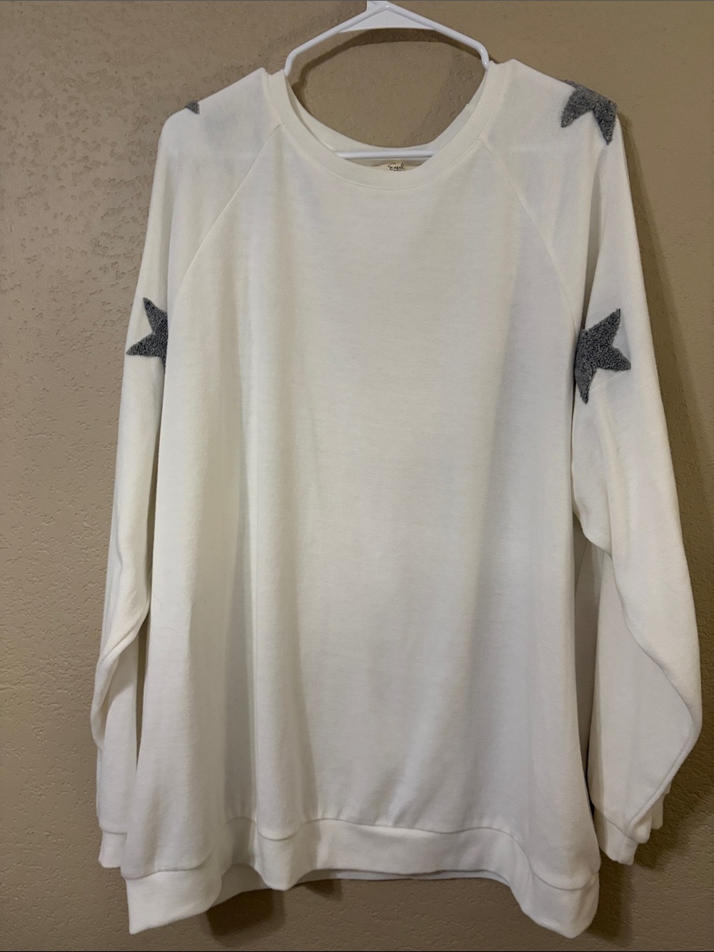 easel Cream Crewneck Pullover
